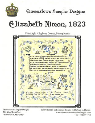 Queenstown Sampler Designs - Elizabeth Nimon 1832