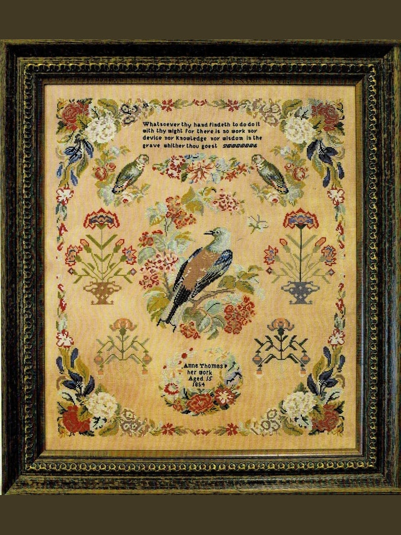 HDF Vikki Clayton-Dyer Silk - Hands Across the Seas Samplers Anne Thomas 1854