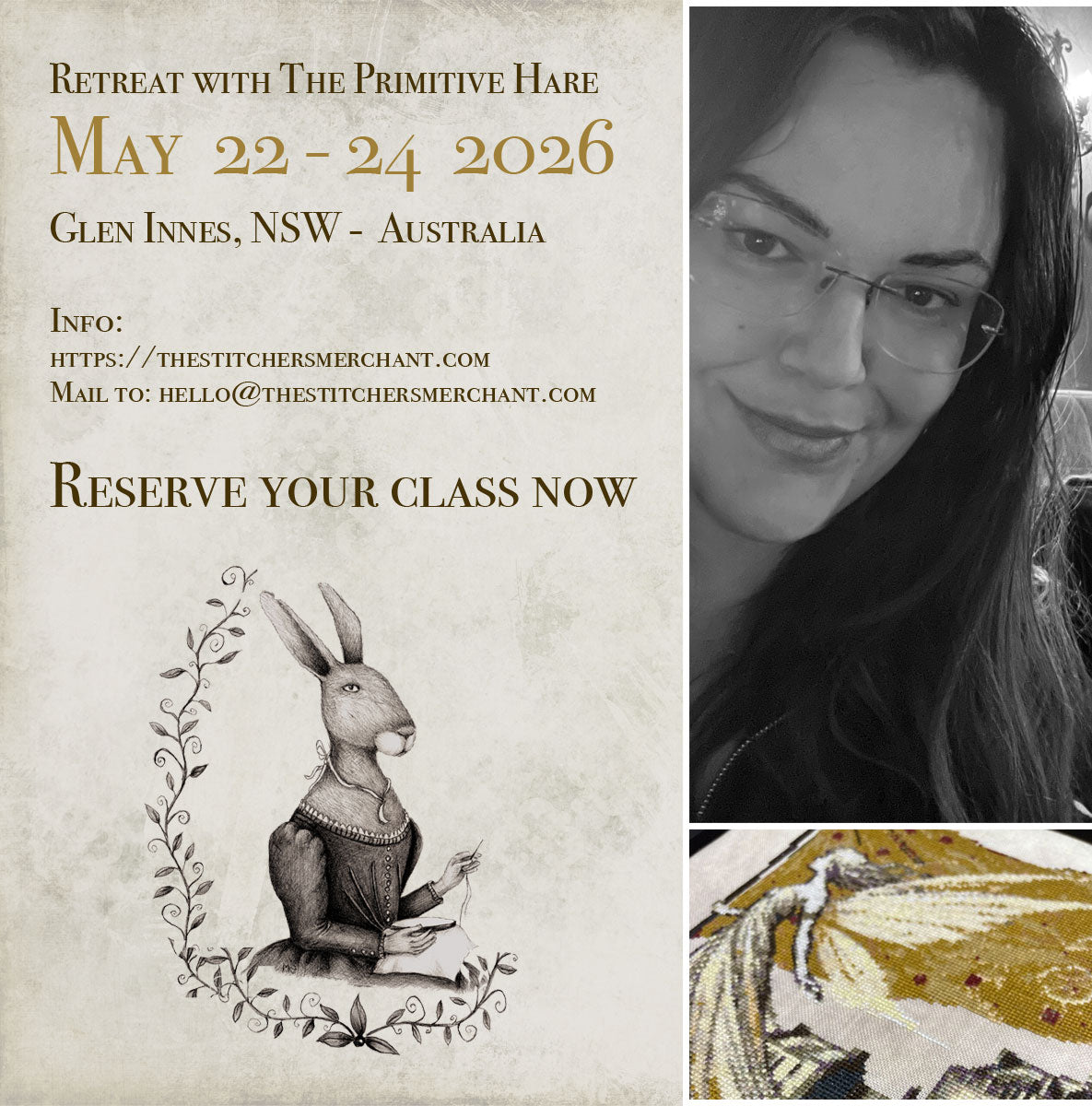 The S T I T C H E R S Merchant Autumn Stitch Camp 2026 Registration