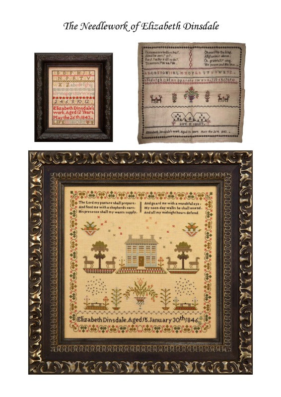 Hands Across The Sea Samplers - Elizabeth Dinsdale 1846