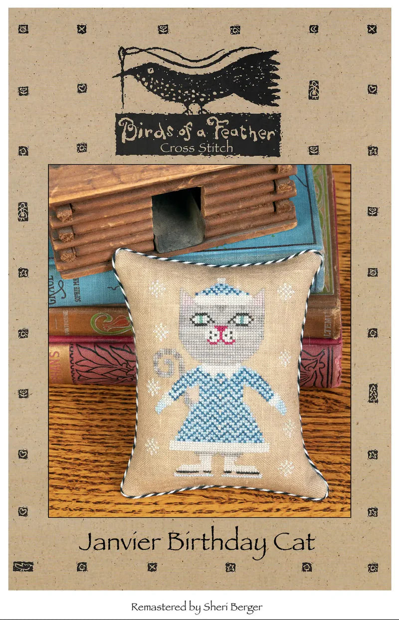 Birds of a Feather - Janvier Birthday Cat