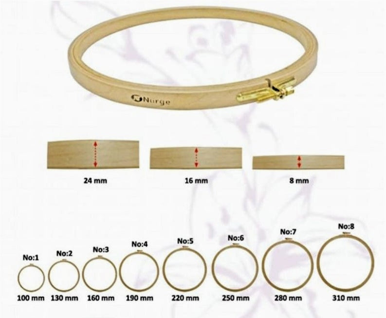 Nurge Beech 24mm Hoop - No.2 (130mm)