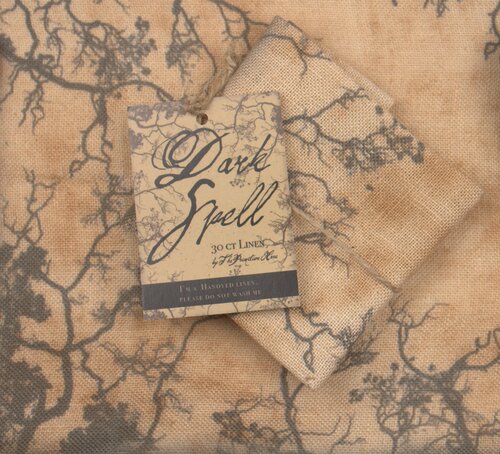 30 Count Dark Spell Printed linen by The Primitive Hare