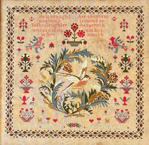 Queenstown Sampler Designs - Hannah Barnett c.1850