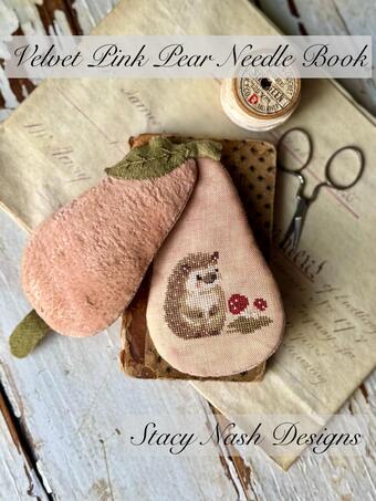 Stacy Nash Designs - Velvet Pink Pear Needle Book