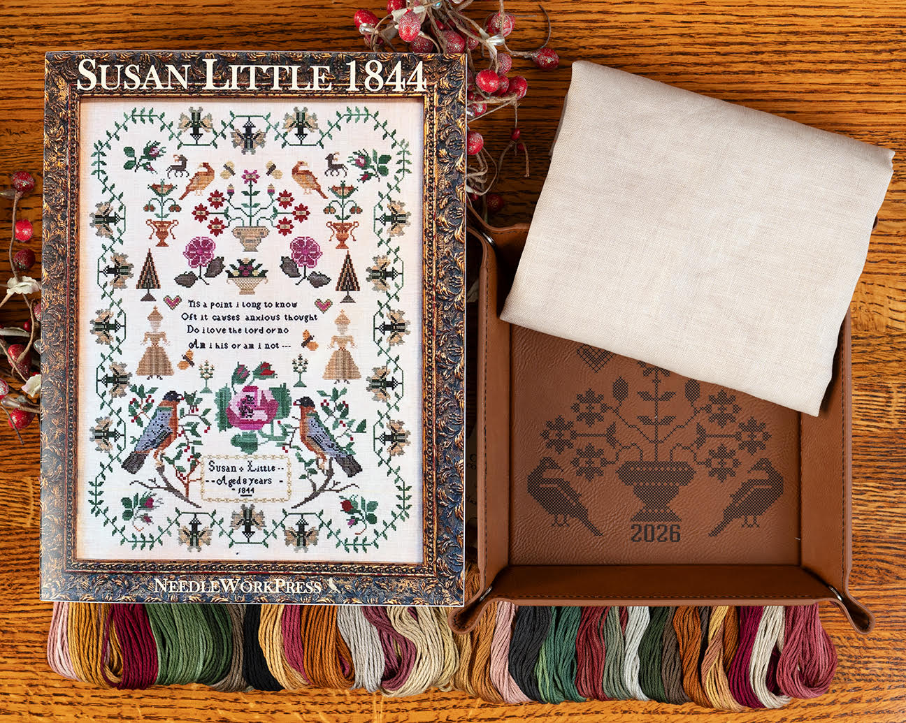 Homespun Needlework Exclusive - Susan Little 1844 by NeedleWork Press