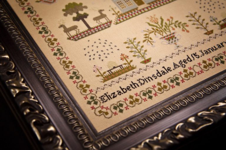 Hands Across The Sea Samplers - Elizabeth Dinsdale 1846