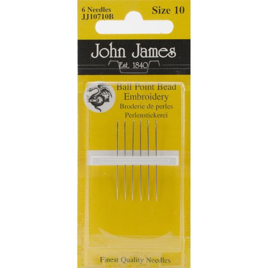 John James Bead Embroidery Ball Point Size 10