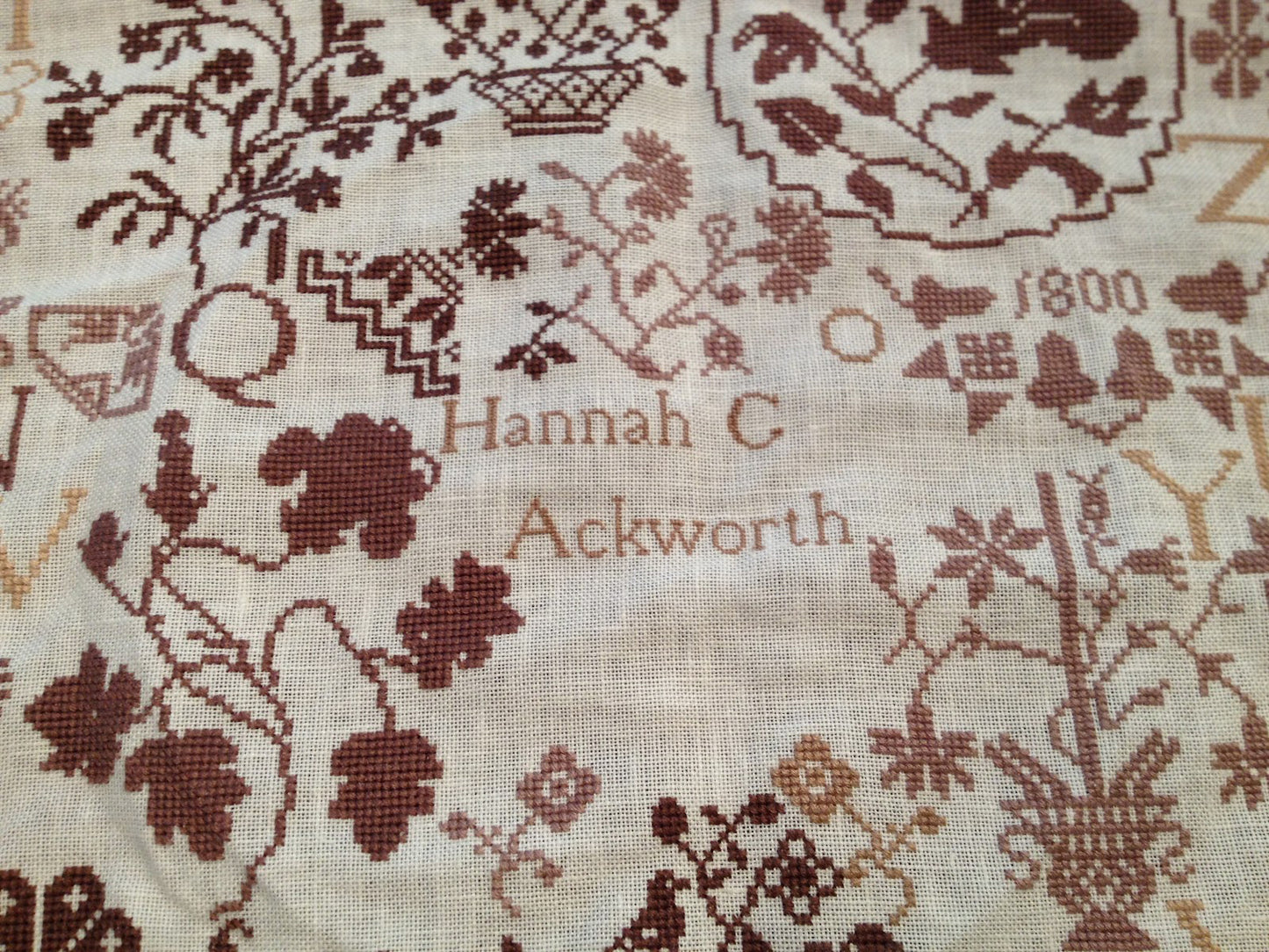 StitchyBox Samplers - Hannah Gilpin 1800