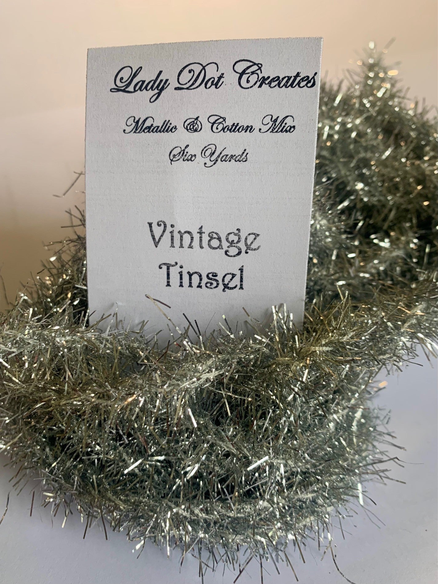 Lady Dot Creates - Vintage Tinsel 6 yds