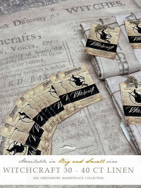 40 Count Witchcraft Printed linen by The Primitive Hare
