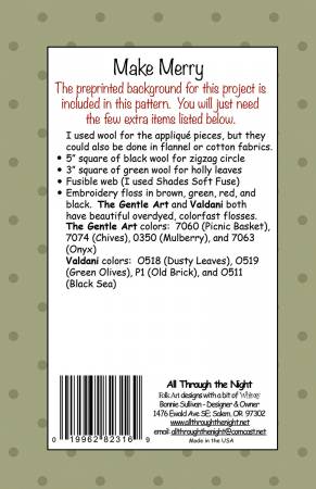 All Through the Night - Make Merry (incl. preprinted background)