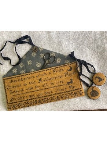 Stacy Nash Primitives - Jack O Lantern Sewing Pocket & Chatelaine