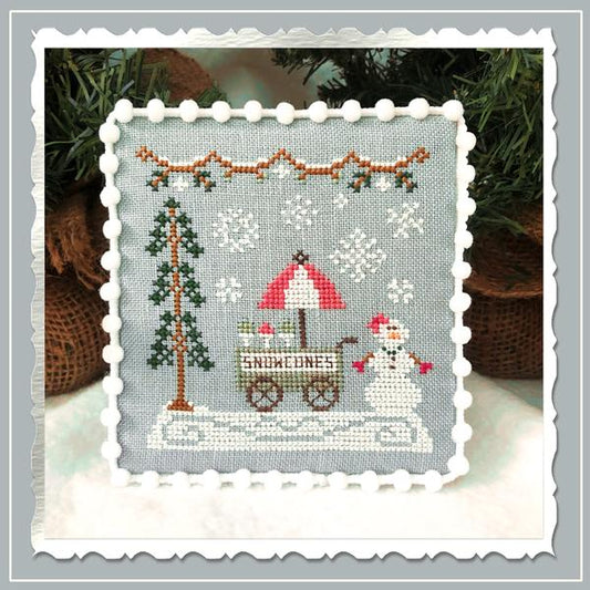 Country Cottage Needleworks - Snow Village: Snow Cone Cart