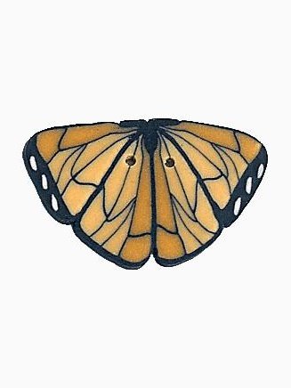 Just Another Button Company Tiny Monarch Butterfly