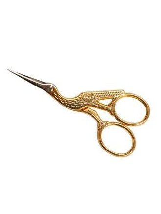 Bohin Gilded Stork Embroidery Scissors 10cm