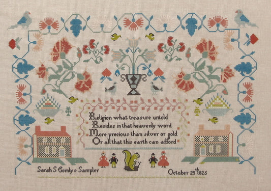 Queenstown Sampler Designs - Sarah Comly 1825