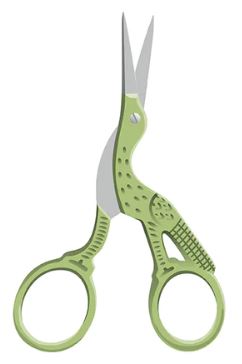 Vintage Stork Scissors by Lori Holt for Riley Blake Designs 3.5"
