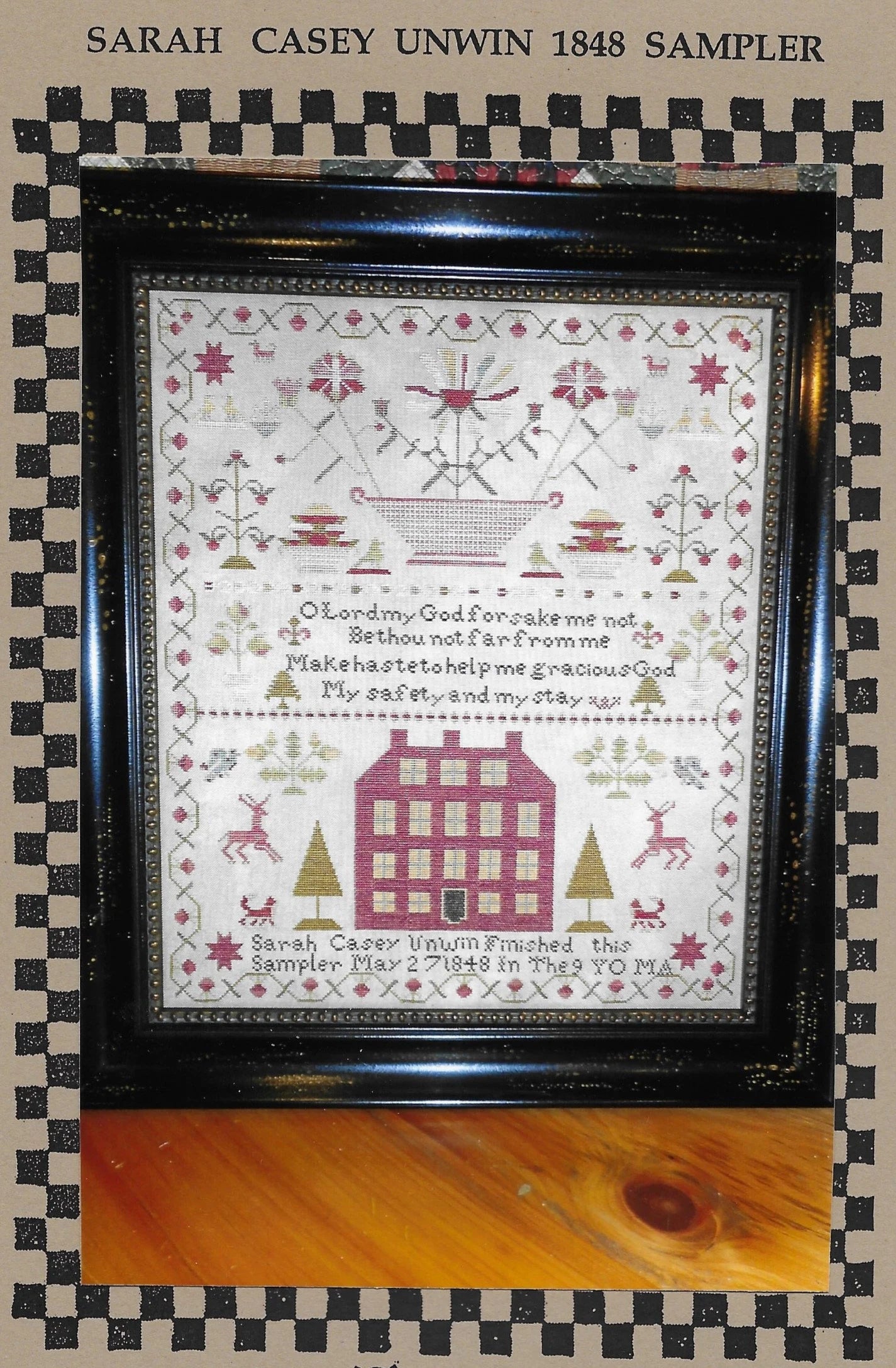 Chessie & Me - Sarah Casey Unwin 1848 Sampler