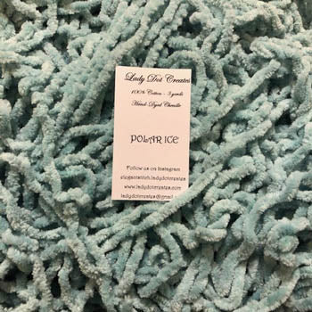 Lady Dot Creates - Polar Ice Cotton Chenille Trim 3 yds