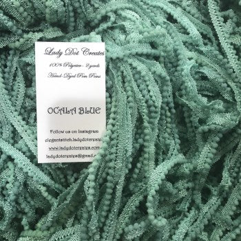 Lady Dot Creates - Ocala Blue Mini Pom Poms Trim
