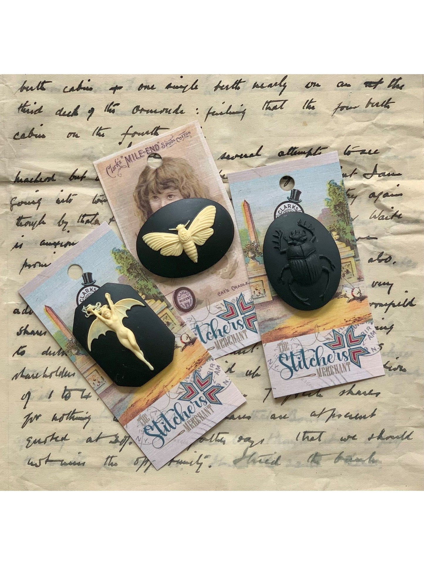 Cameo Needle Minder Deathhawk Moth