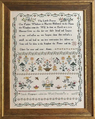 Shakespeare's Peddler - Sarah Macgregor's Sampler: The Lord's Prayer