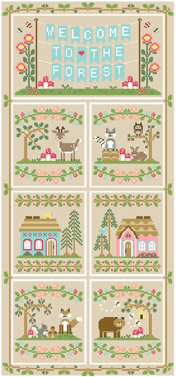 Country Cottage Needleworks - Welcome to the Forest: Blue Forest Cottage