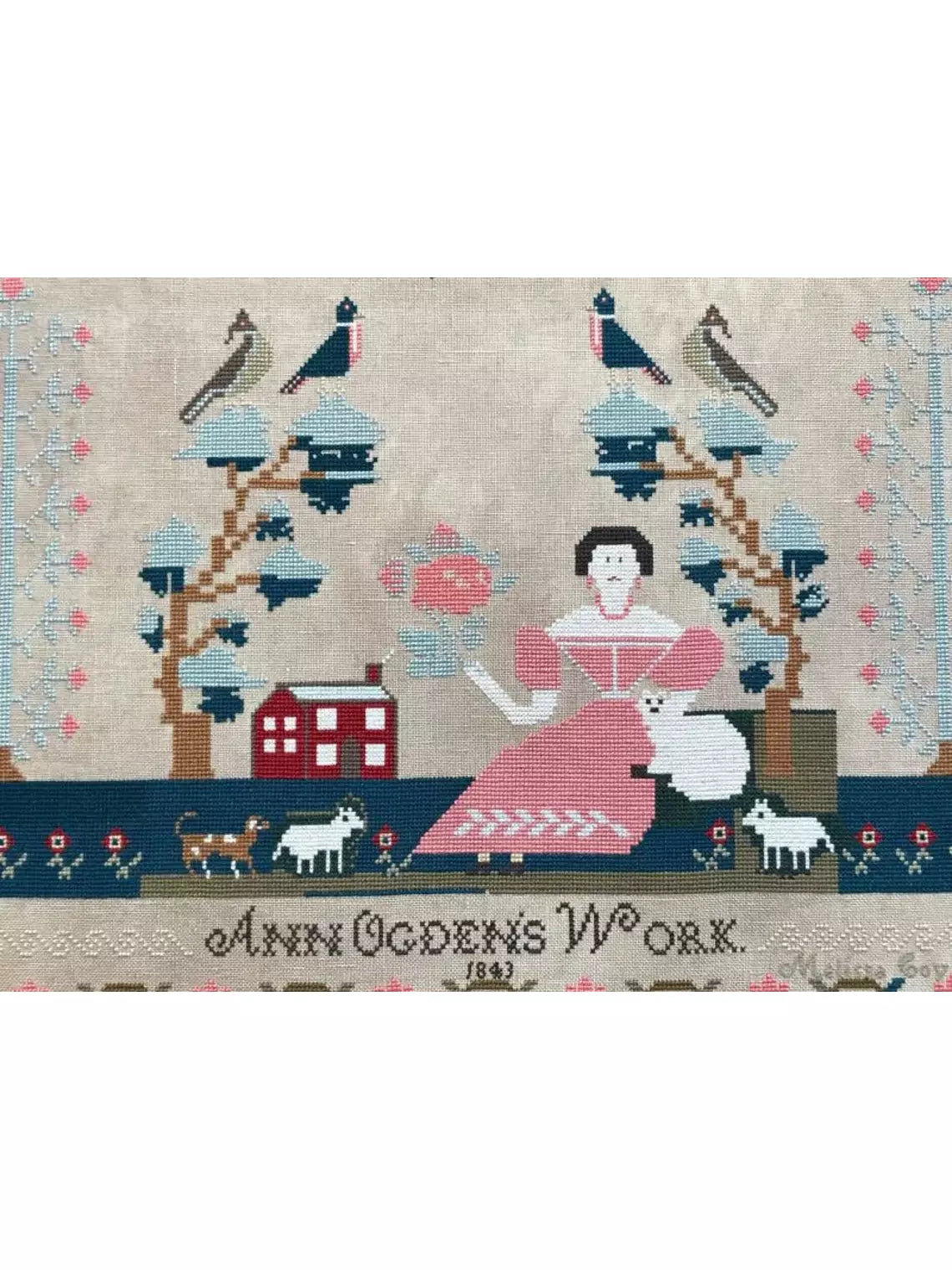 Hands Across The Sea Samplers - Ann Ogden 1843