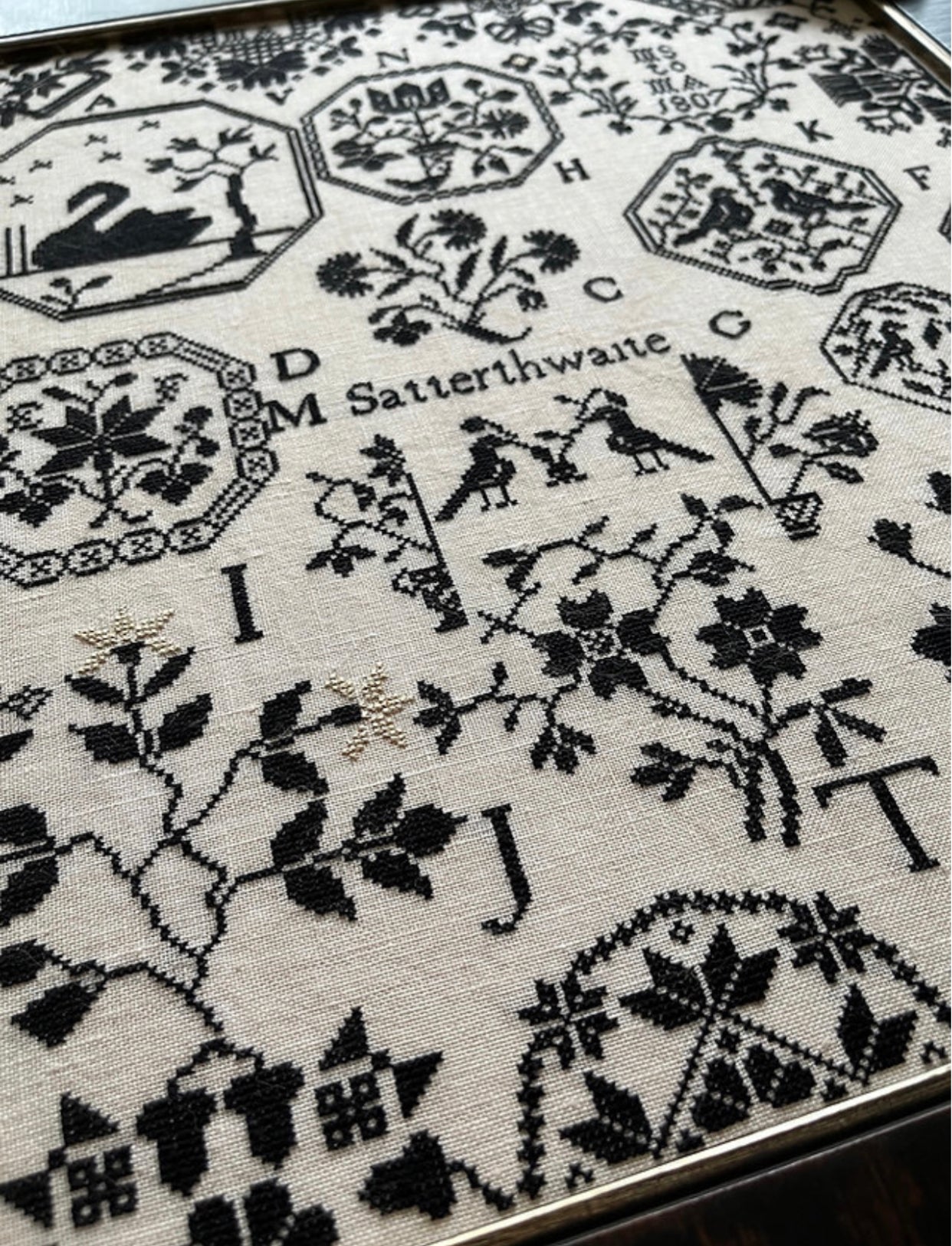 Shakespeare's Peddler - M Satterthwaite 1807: A Quaker Sampler