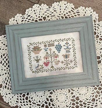 From the Heart NeedleArt by Wendy - Little Dutch Red Flower Sampler