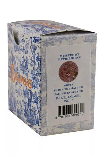 Sajou-  Jaipur indienne fabric round box Kit - Museum and Heritage Collection