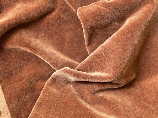 Fiddlestix Designs - Acorn Hand-dyed 100% Organic Cotton Velvet Fabric