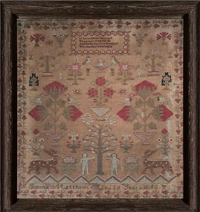 The Wishing Thorn - Emma Matthews Sampler 1855