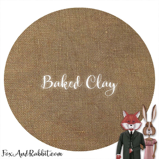 20 Count Aida Baked Clay Fox and Rabbit