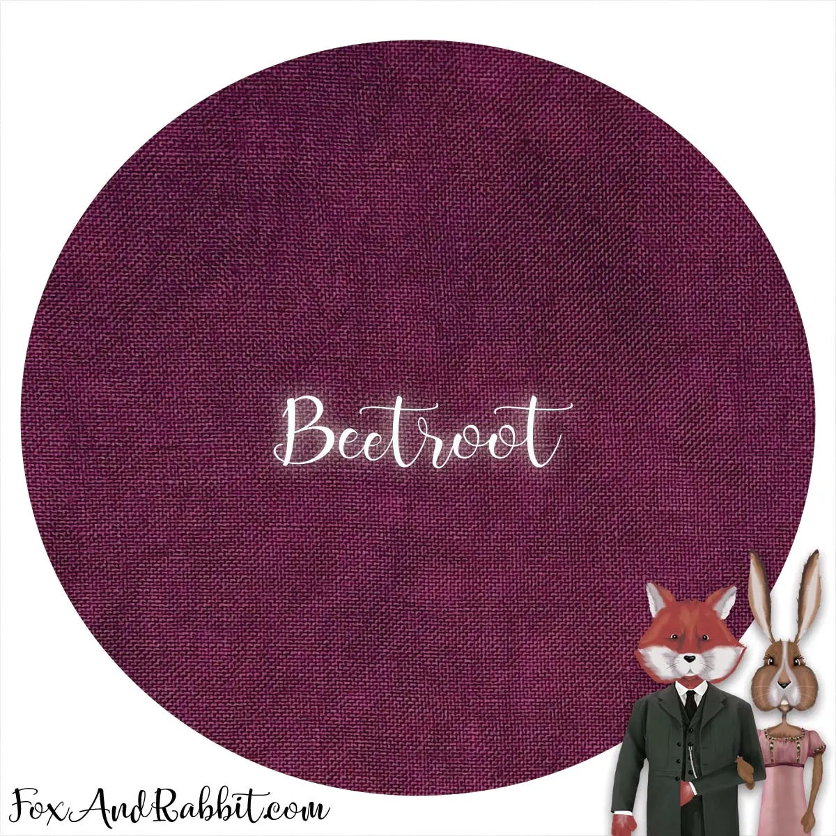 32 Count Beetroot Fox and Rabbit