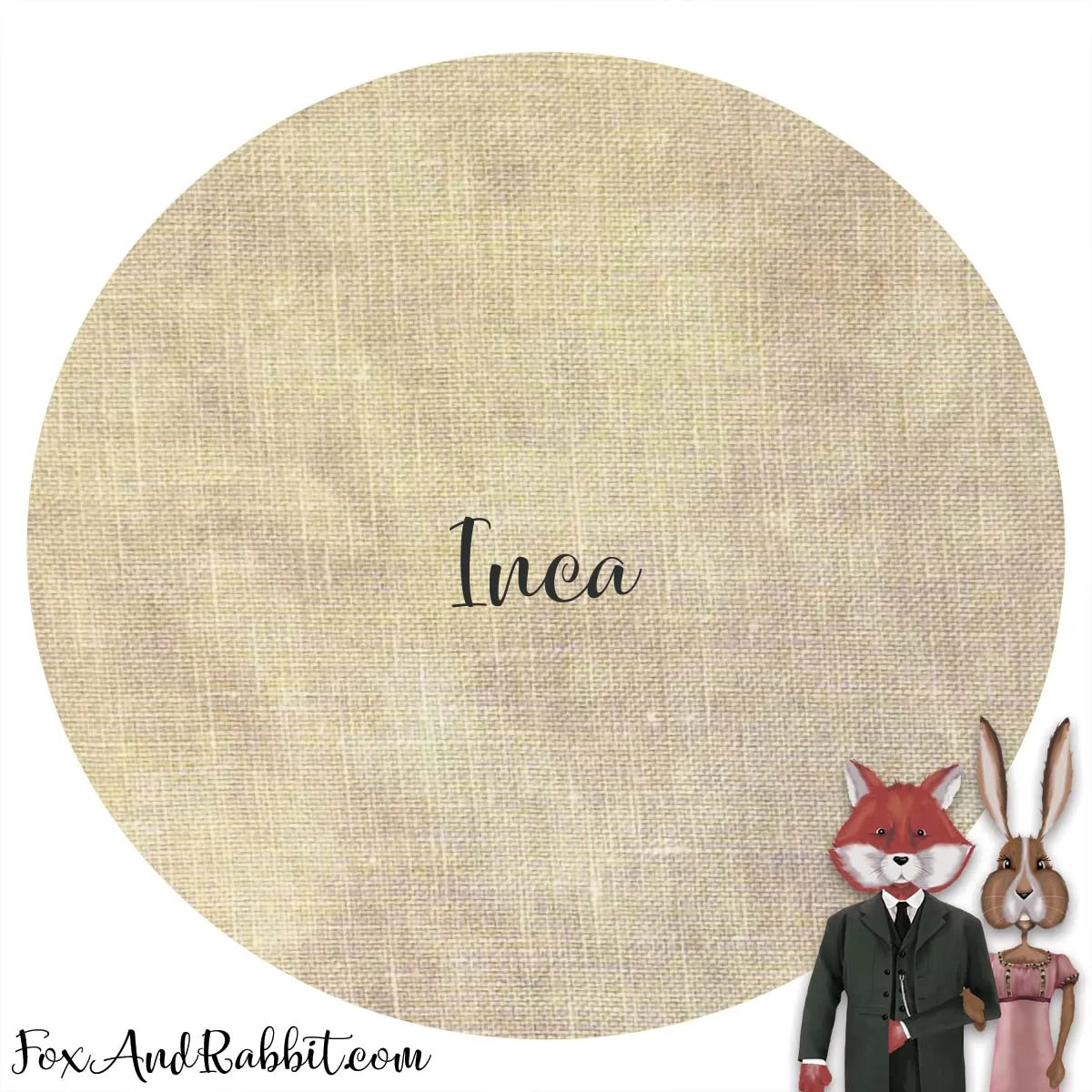 18 Count Aida Inca Fox and Rabbit