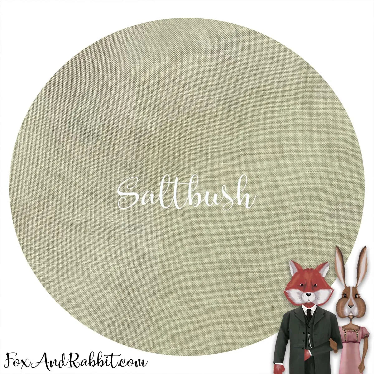 16 Count Aida Saltbush Fox and Rabbit