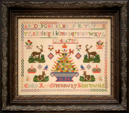 Hands Across The Sea Samplers - Emily Ann Greenaway 1884