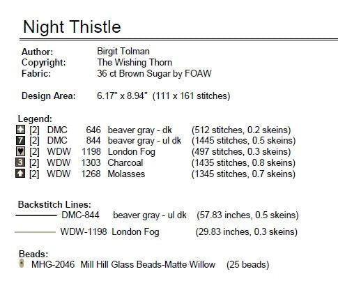 The Wishing Thorn - Night Thistle Sampler