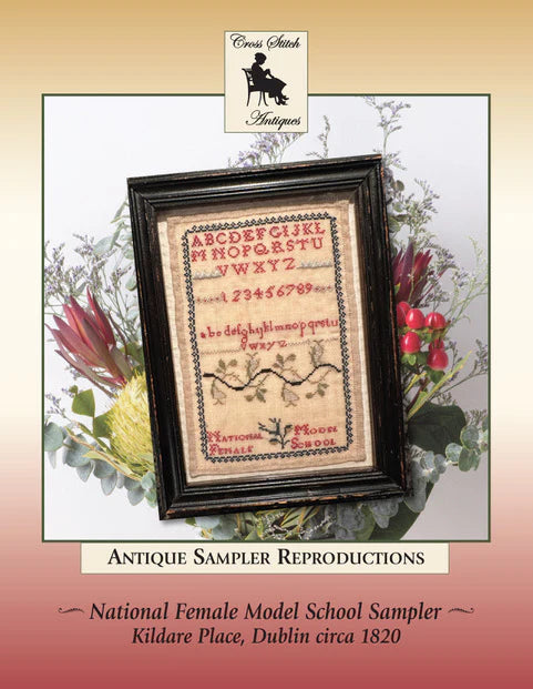 Cross Stitch Antiques - National Female Model School Sampler c 1820