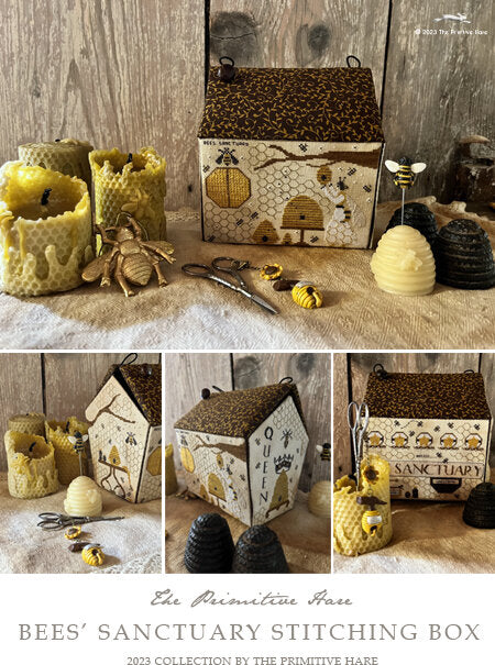 The Primitive Hare - Bee's Sanctuary Stitching Box