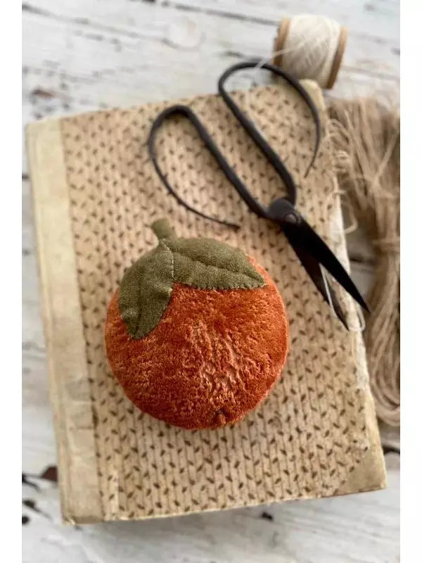 Fiddlestix Designs - Tangerine Hand-dyed 100% Organic Cotton Velvet Fabric