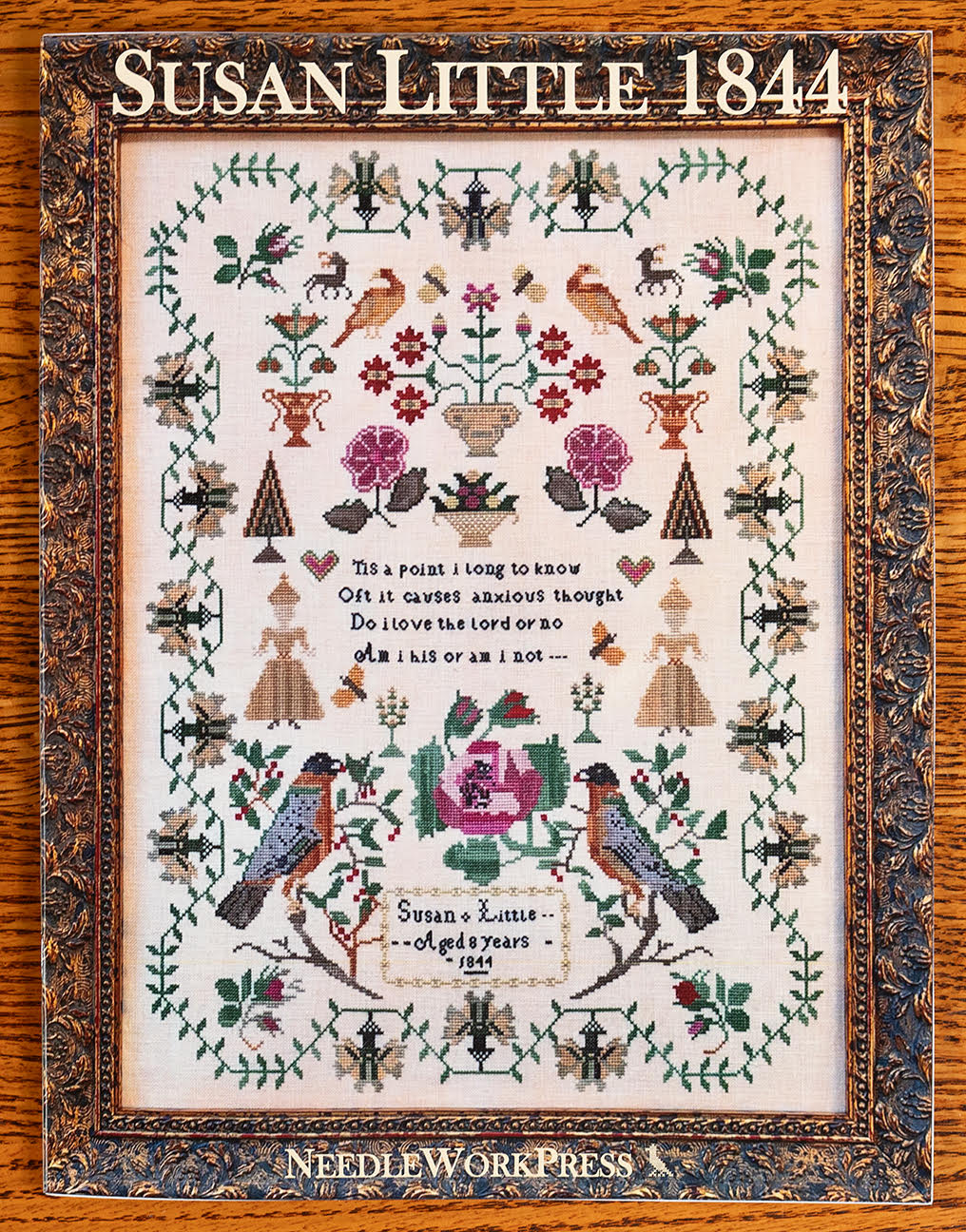 Homespun Needlework Exclusive - Susan Little 1844 by NeedleWork Press