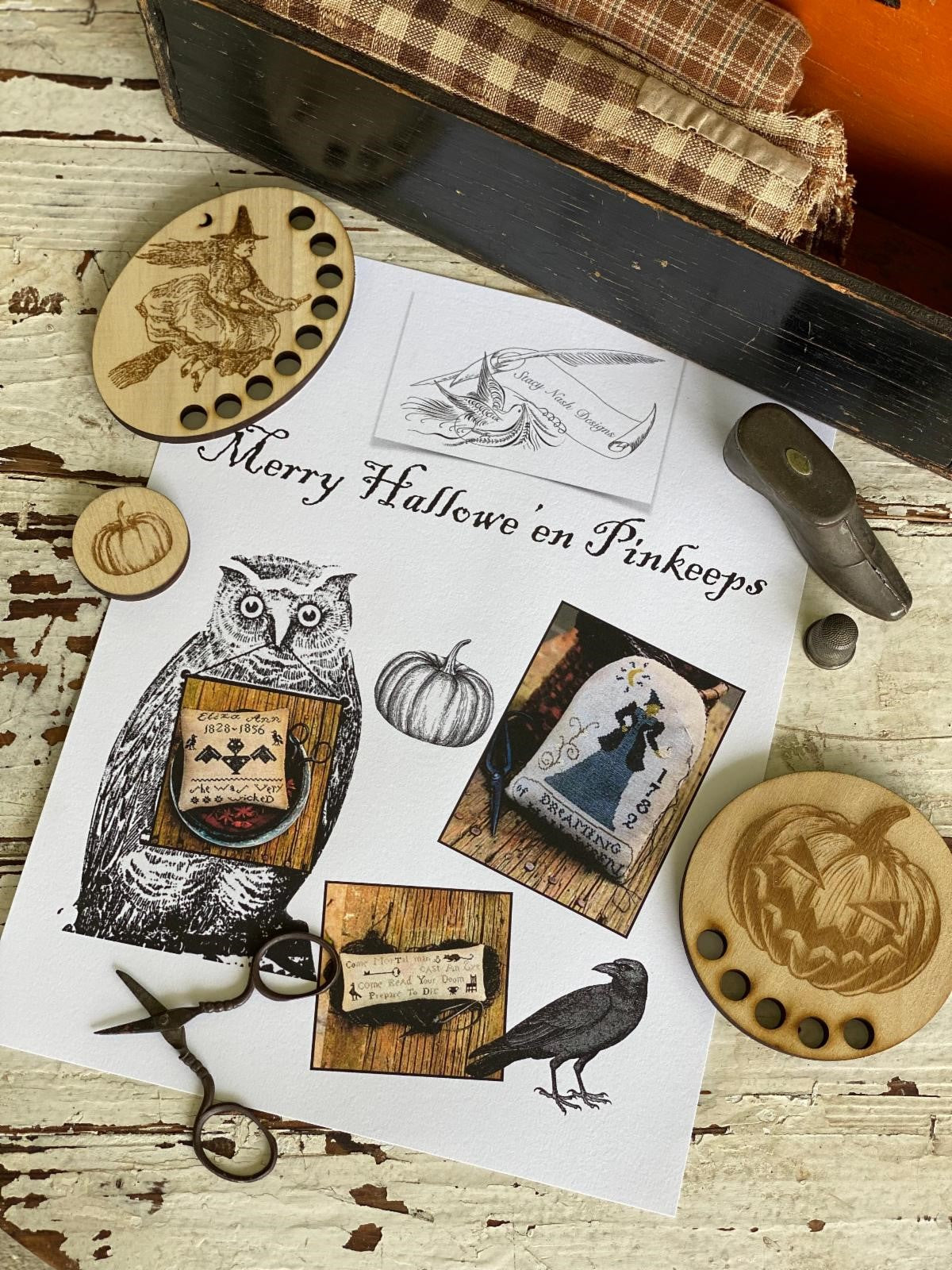Stacy Nash Primitives - Merry Hallowe'en Pinkeeps