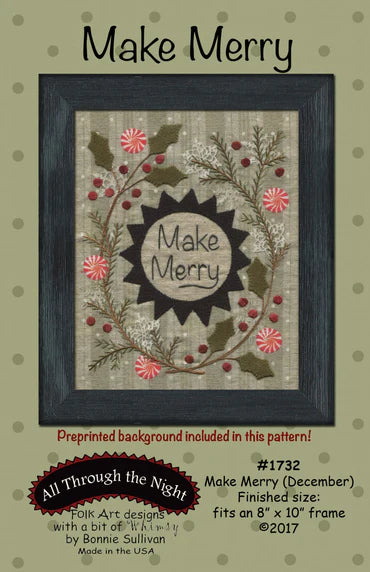 All Through the Night - Make Merry (incl. preprinted background)