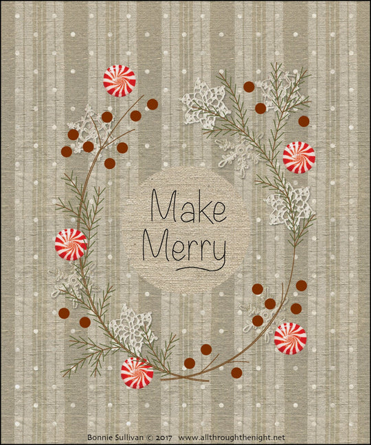 All Through the Night - Make Merry (incl. preprinted background)