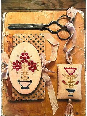 Stacy Nash Primitives - Mary's Garden Needle Book and Fob