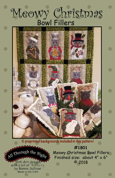All Through the Night - Meowy Christmas Bowl Fillers (incl. preprinted panel)