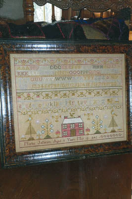 Chessie & Me - Martha Jefferson 1842 Sampler